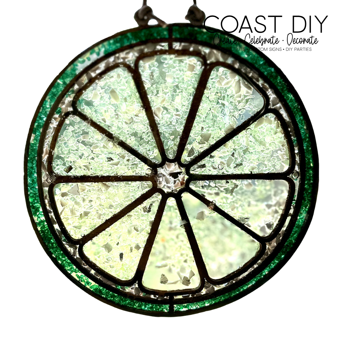 Faux Stain Glass Citrus Slice