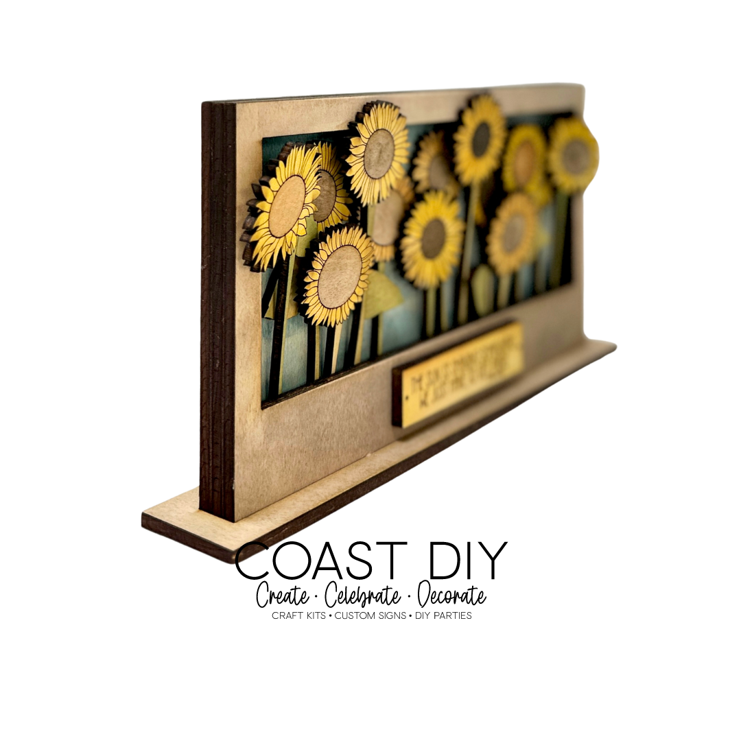 Sunflower Dimensional Frame