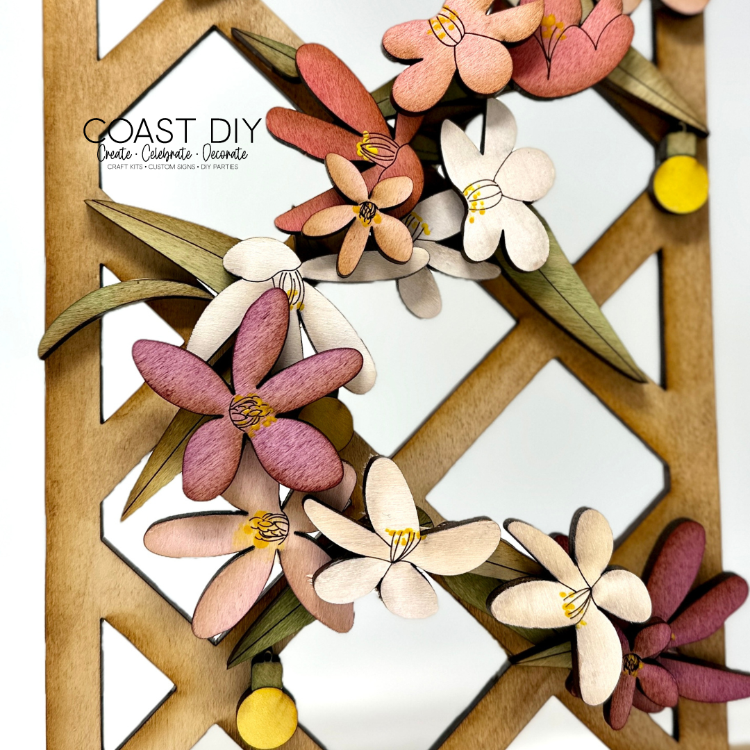 Trellis with Hummingbird Feeder