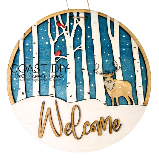 9" Welcome Sign