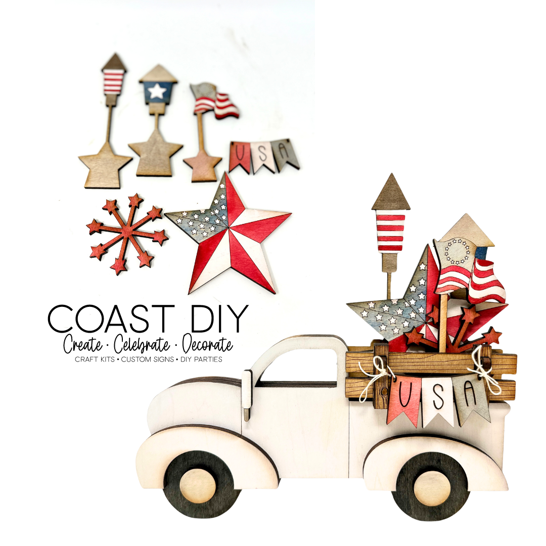 Interchangeable Vintage Truck Shelf Sitter