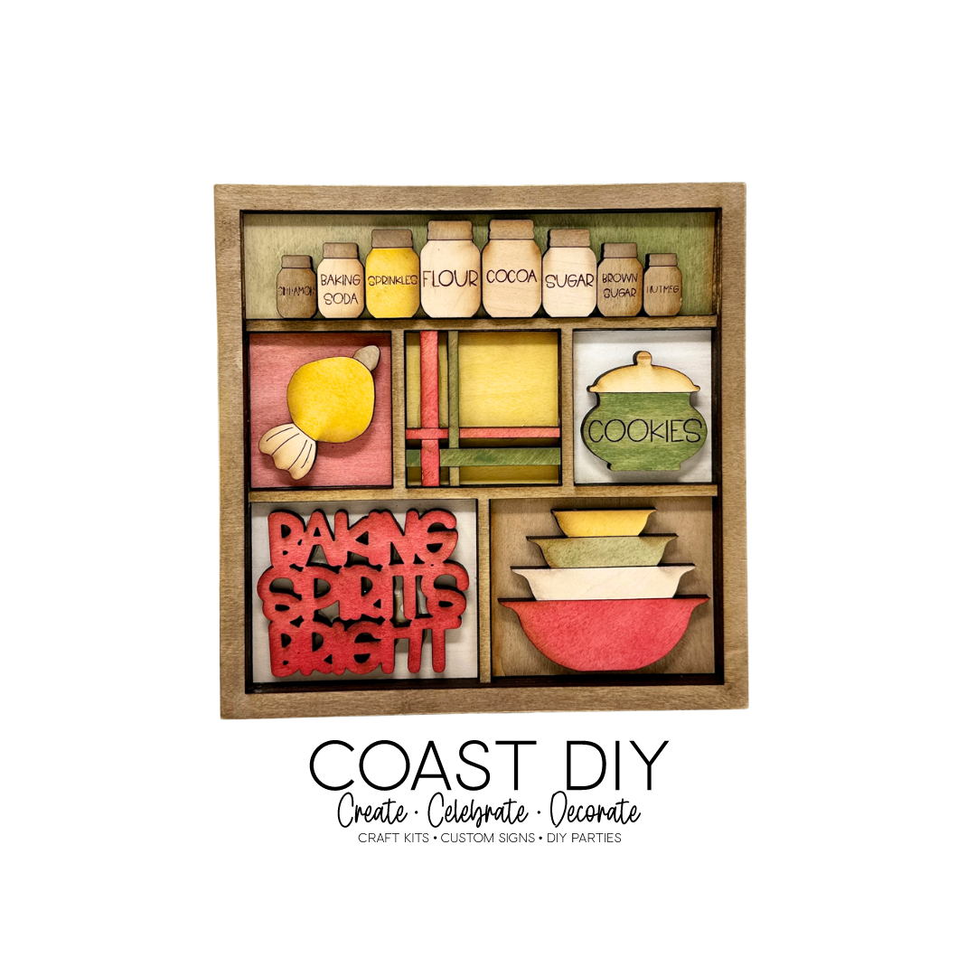 ShadowBox Insert: Baking Spirits Bright