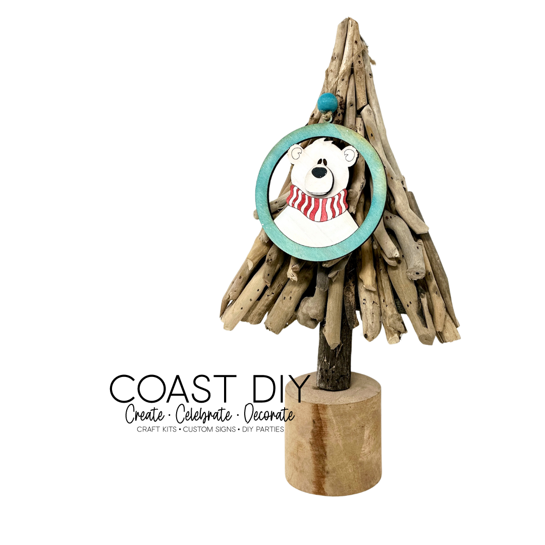 Trio of Scarf Animal Ornament Kit