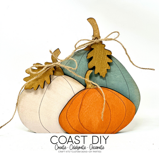 Pumpkin Trio Shelf Sitter