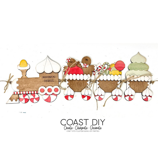 Gingerbread Train Garland