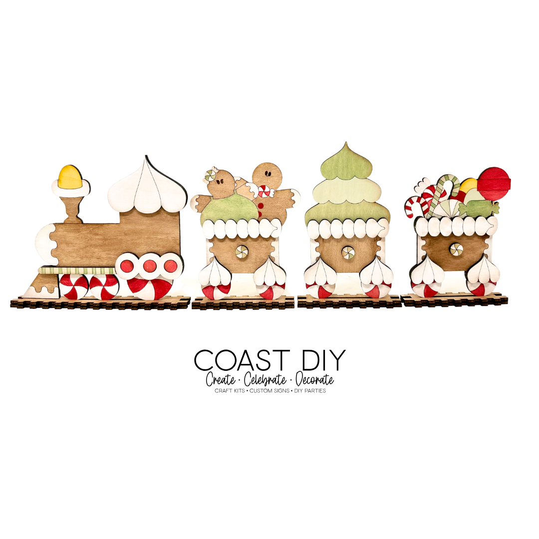 Gingerbread Train Shelf Sitter