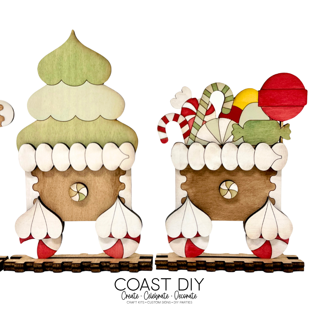 Gingerbread Train Shelf Sitter