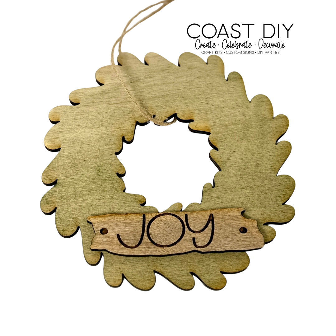 Wreath ornament with Bow Craft Kit