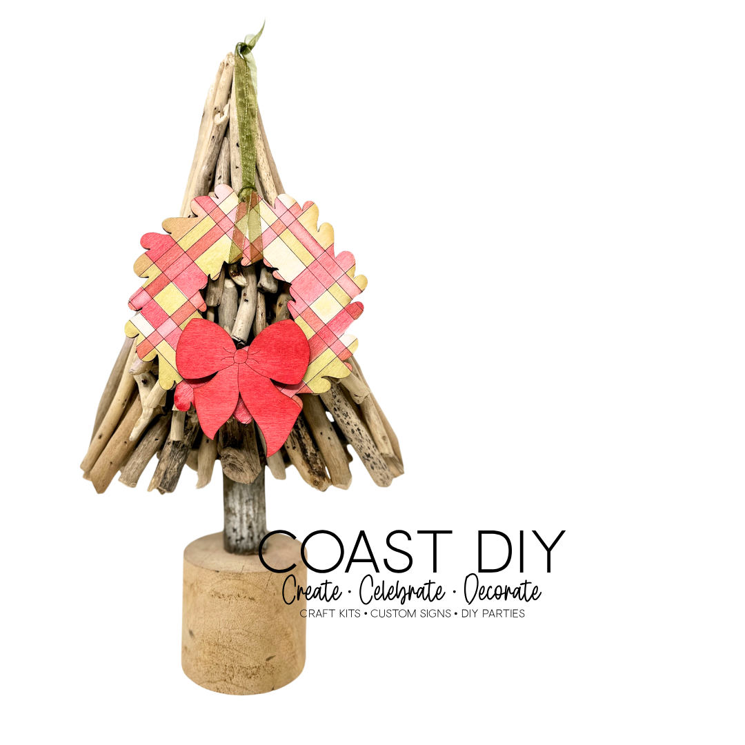 Wreath ornament with Bow Craft Kit