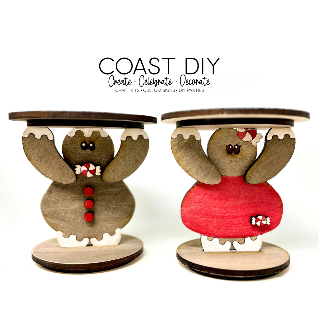 Gingerbread Candle Holders Craft Kit
