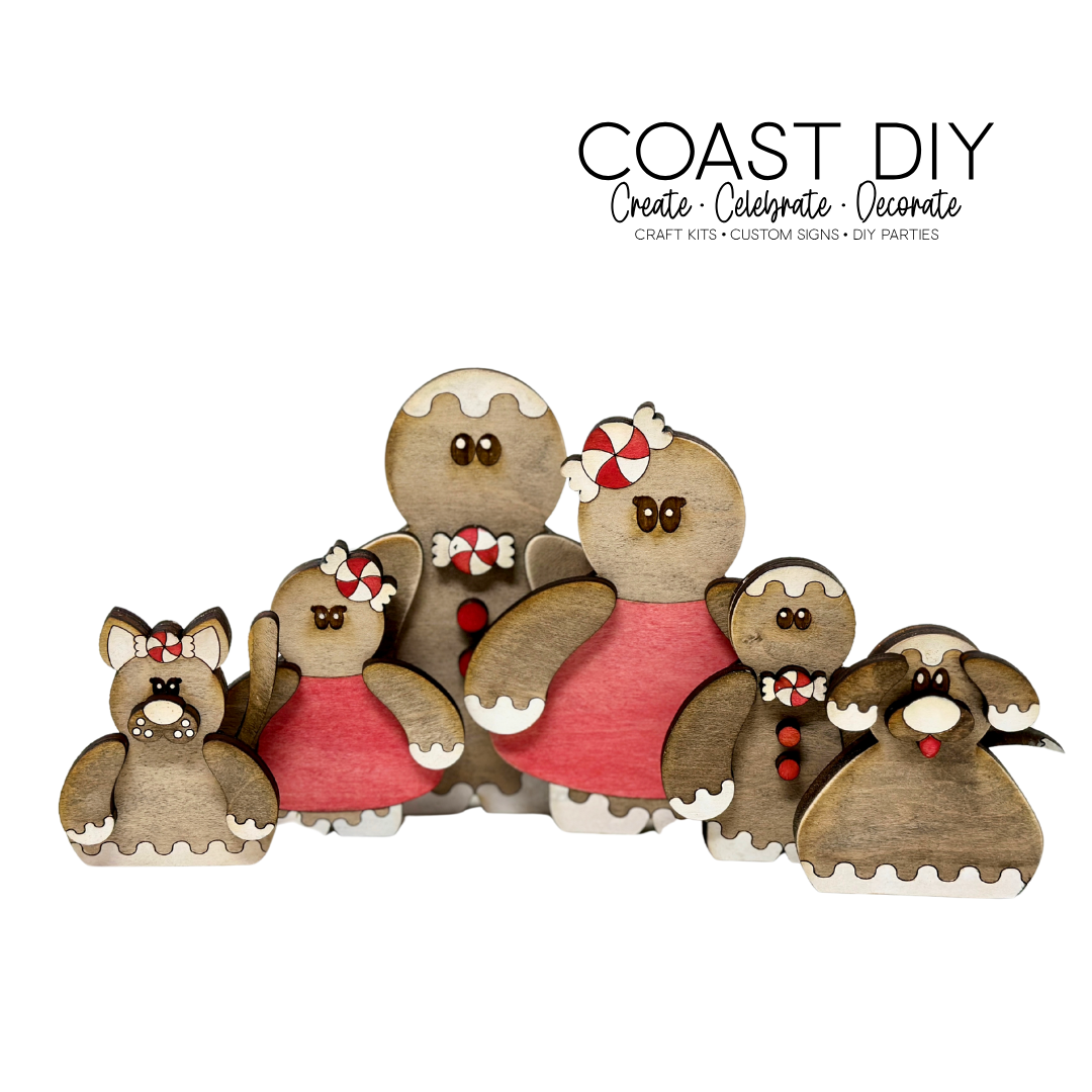 Gingerbread Family Craft Kit