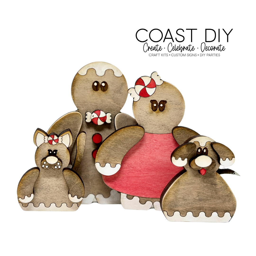 Gingerbread Family Craft Kit