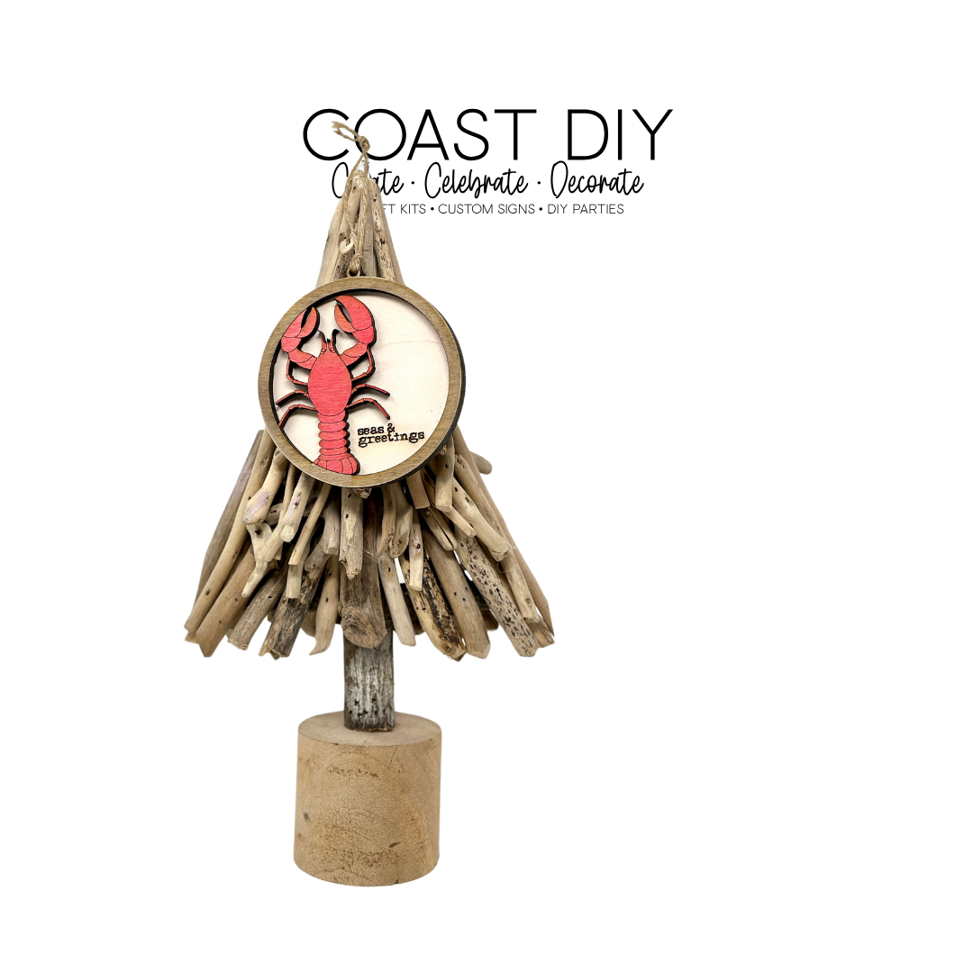 Seas and Greetings Lobster Ornament Craft Kit