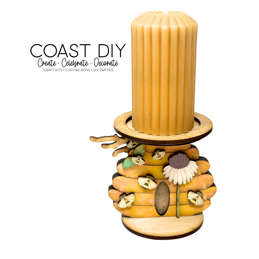 Bee Hive Candle Holder