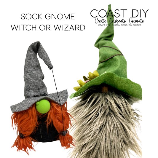 Witch or Wizard Sock Gnome Craft Kit