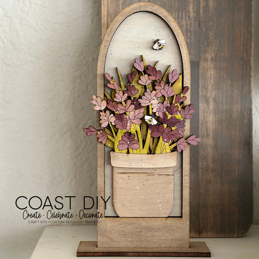 Lavender Arch Shelf Sitter