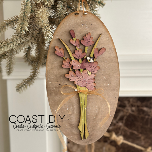 Lavender Bundle Oval Sign