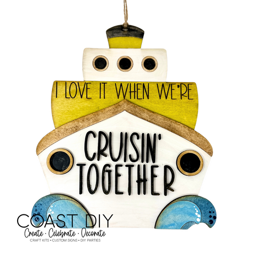 Cruise Ship Mini Sign