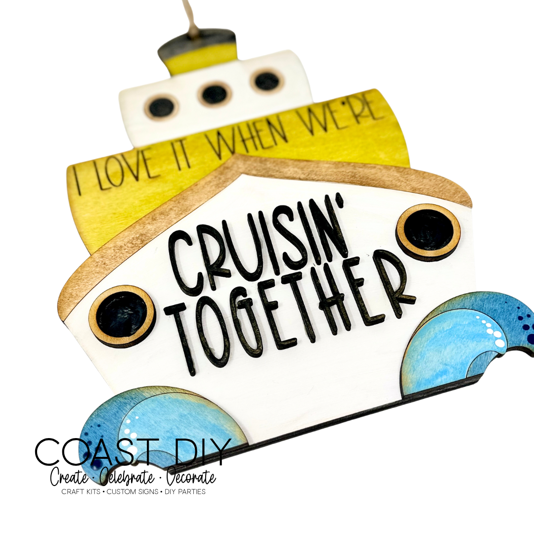Cruise Ship Mini Sign