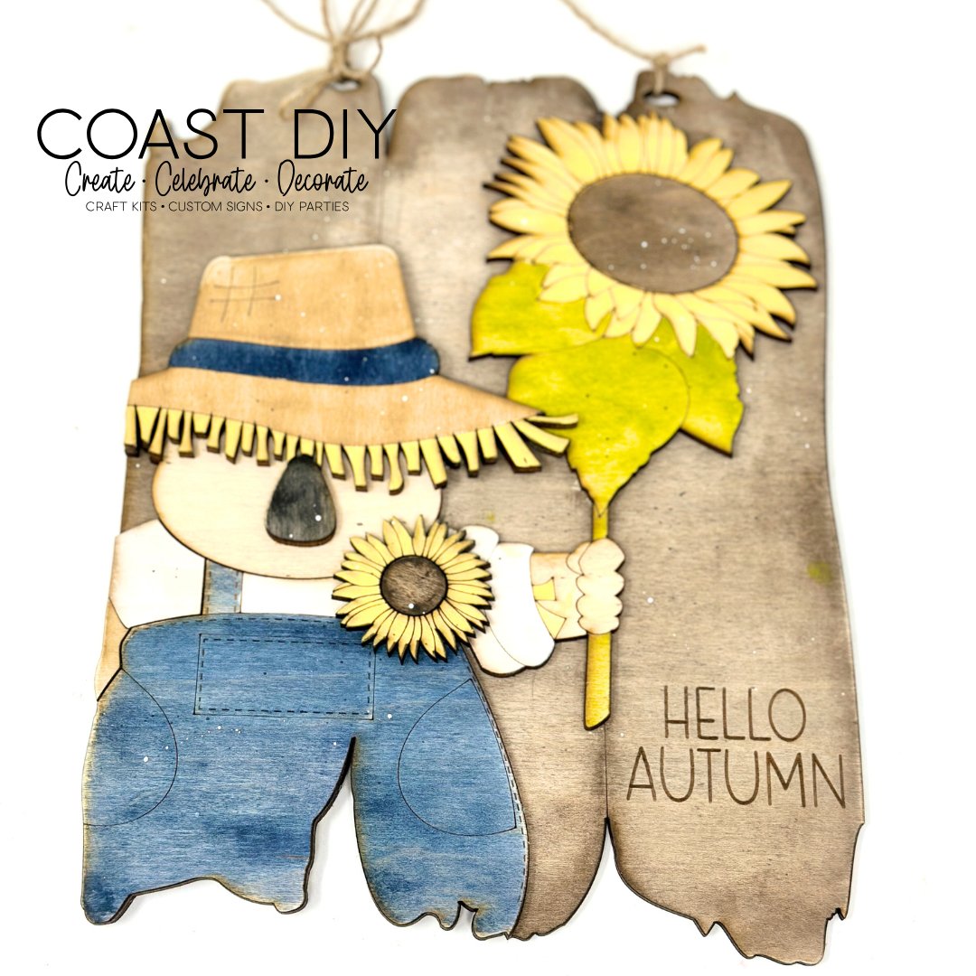 Scarecrow Plank Sign