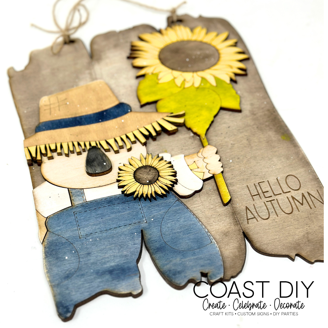 Scarecrow Plank Sign