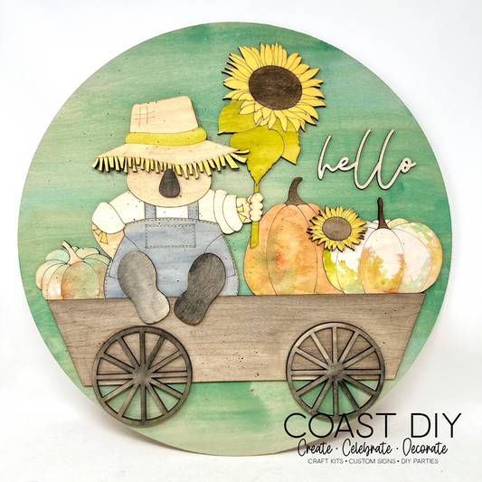 Scarecrow Round Sign