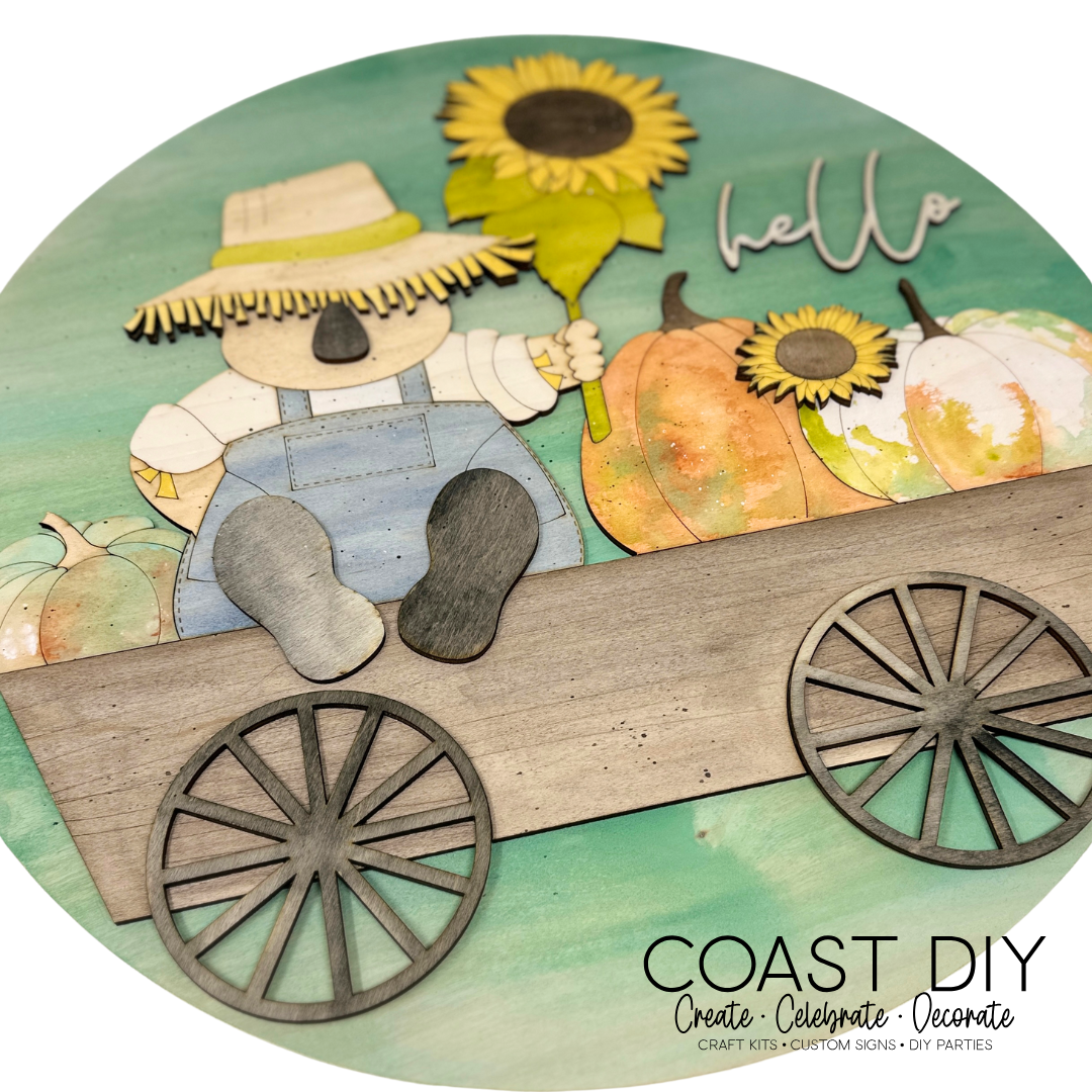 Scarecrow Round Sign
