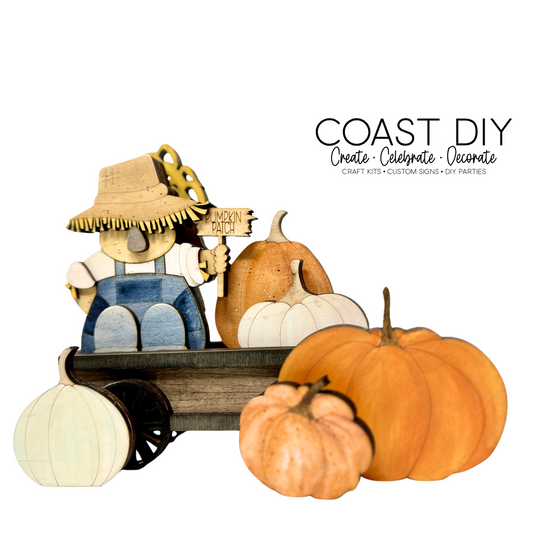 Scarecrow Pumpkin Wagon