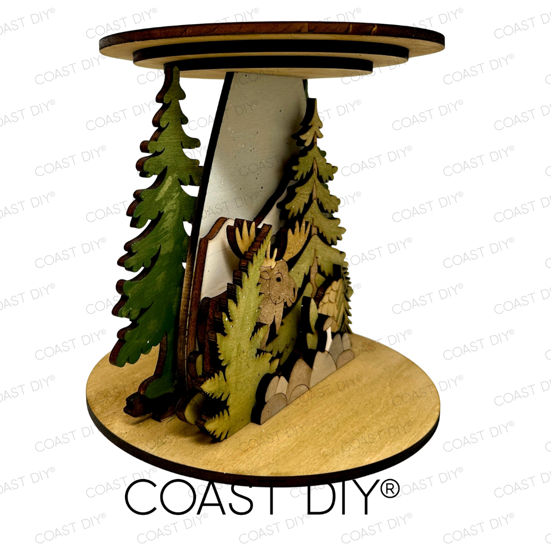Pacific Northwest PNW Candle Holder