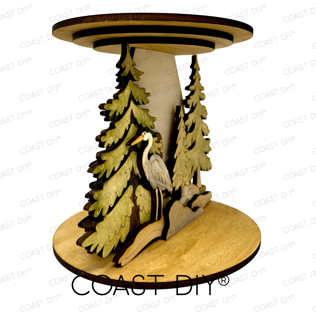 Pacific Northwest PNW Candle Holder