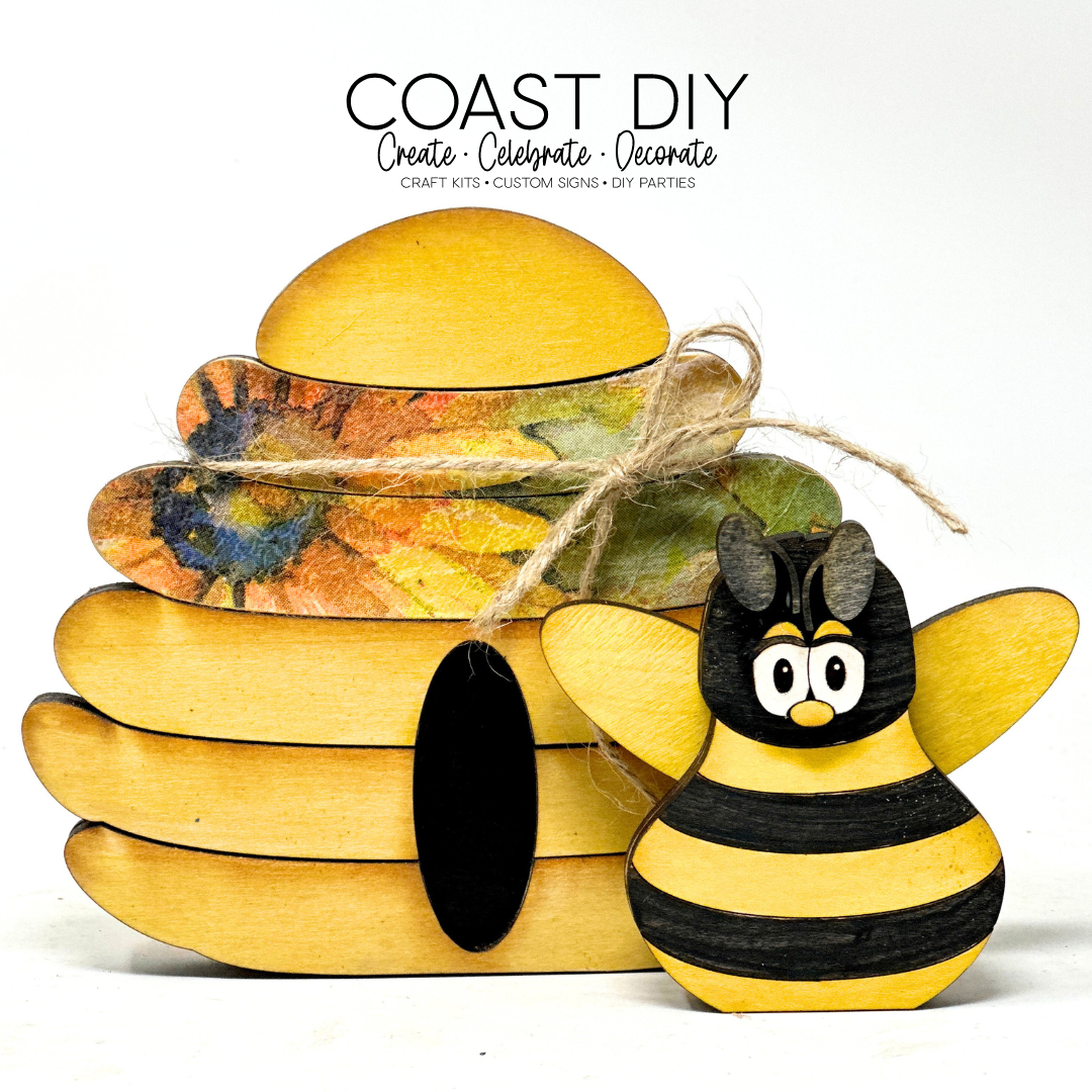 Bee Hive Shelf Sitter Craft Kit