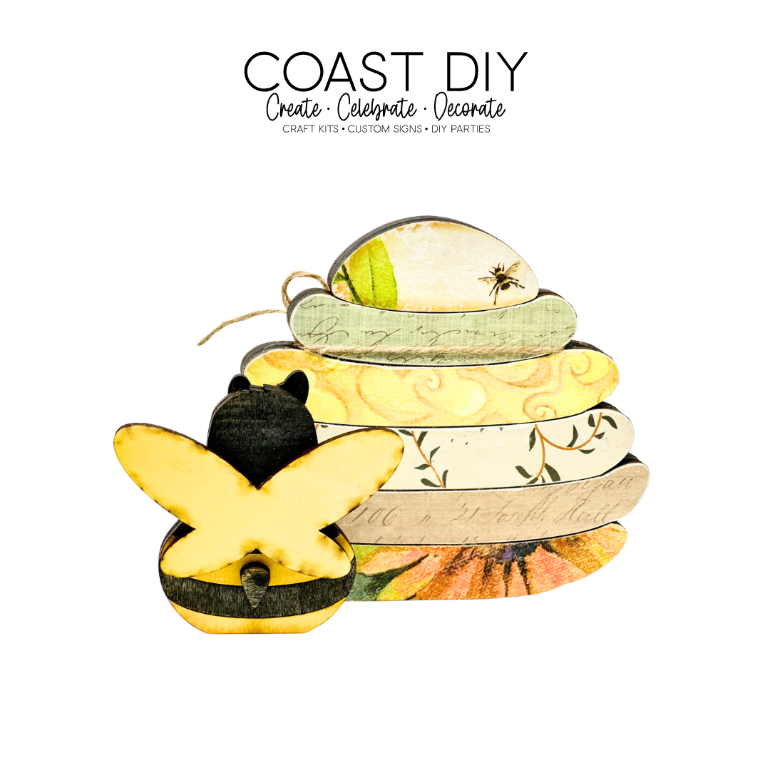 Bee Hive Shelf Sitter Craft Kit