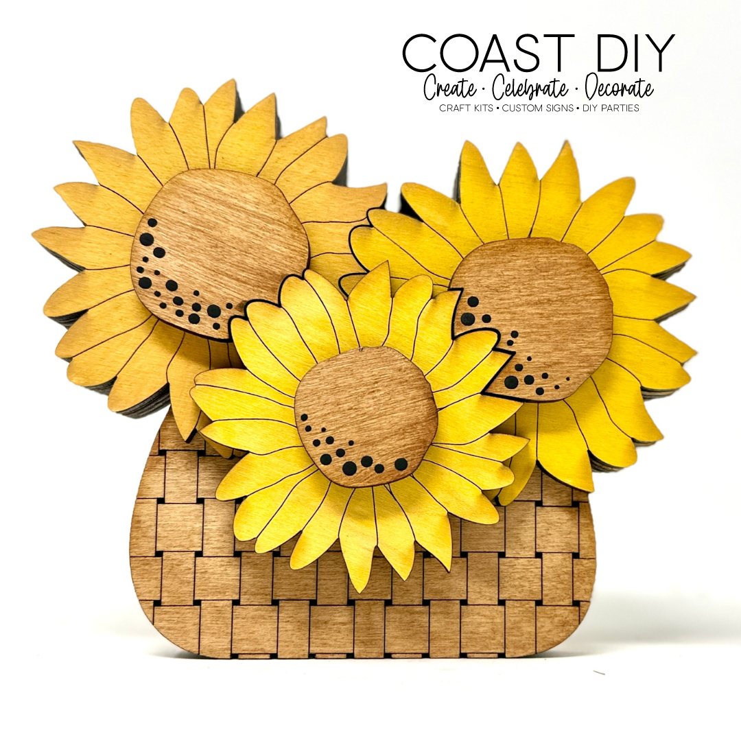 Sunflower Basket