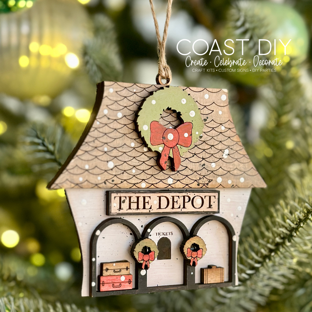 Train Depot Ornament