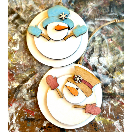 Melted Snowman Ornaments