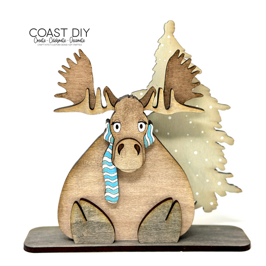 Scarf Moose & Tree