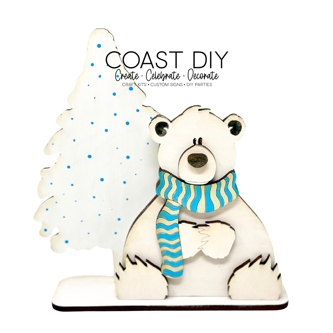 Scarf Polar Bear & Tree