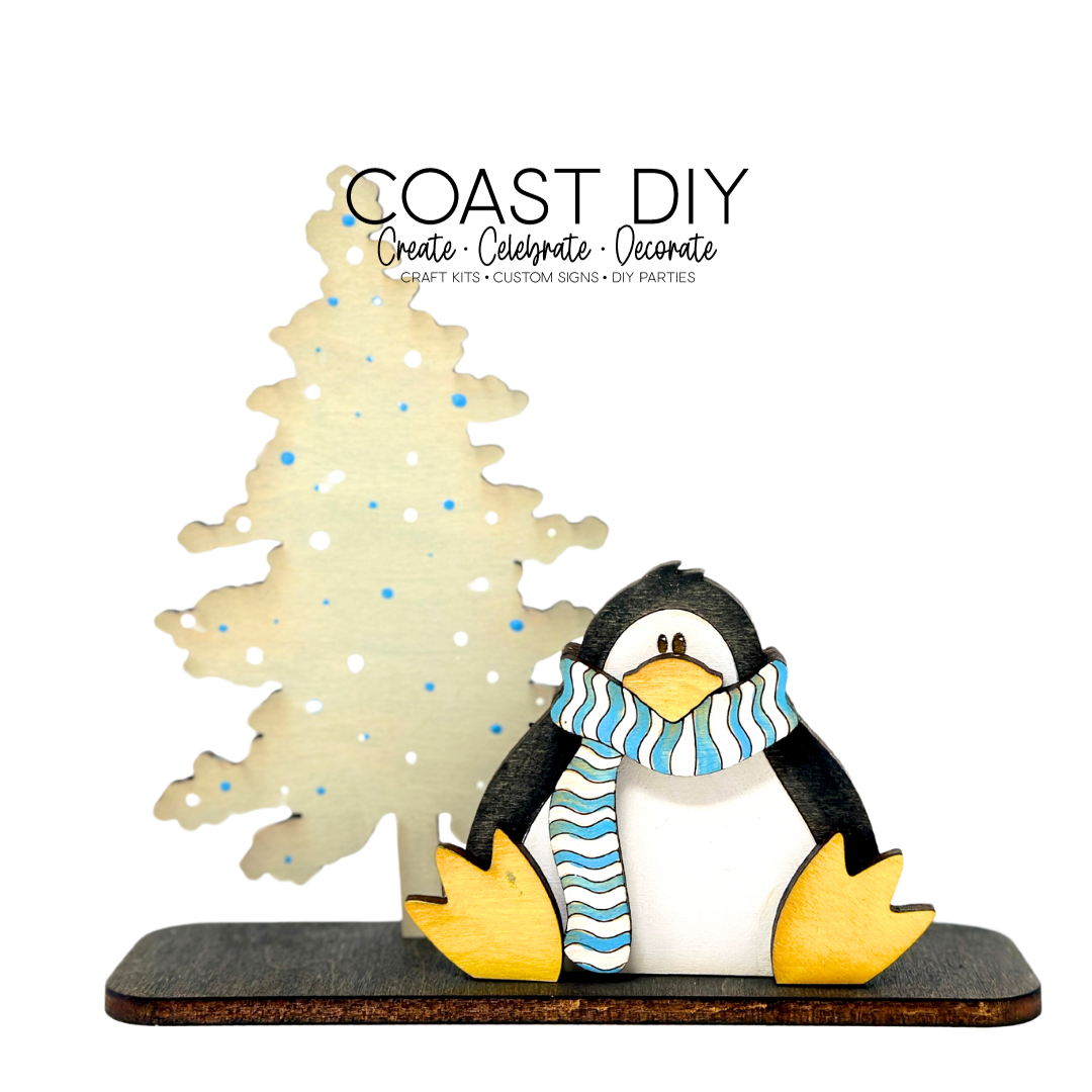 Scarf Penguin & Tree