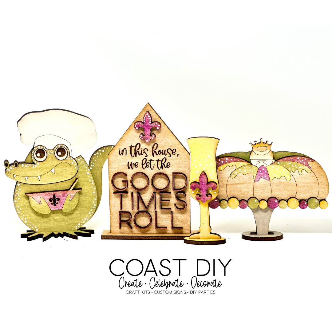 Good Times Roll Shelf Sitter Set