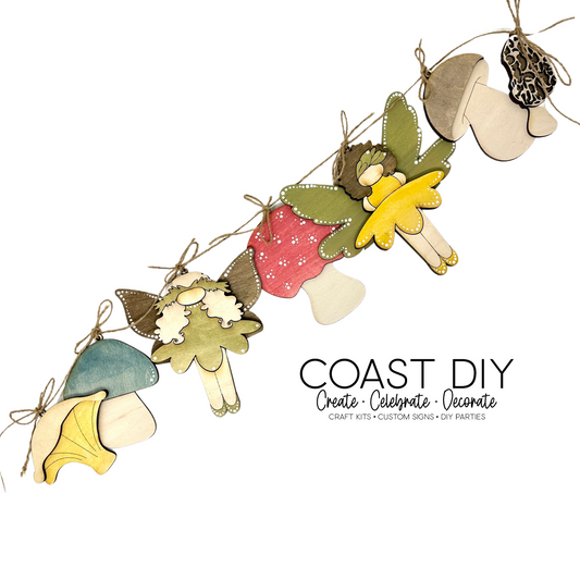 Woodland Ornaments: Mushrooms and Fairies