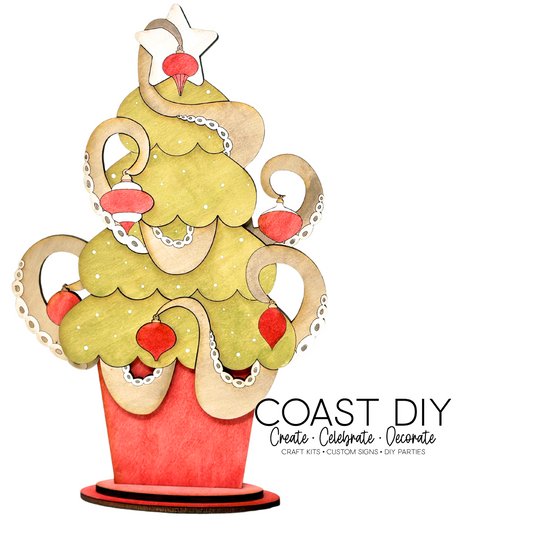 Seas and Greetings Octopus Tree Shelf Sitter Craft Kit