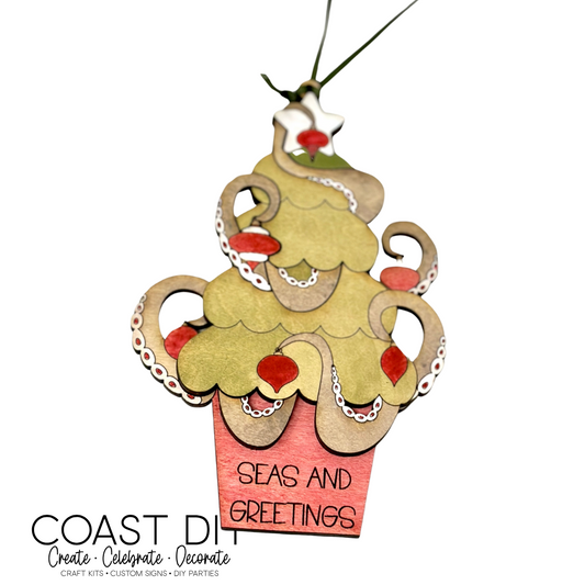 Seas and Greetings Octopus Tree Ornament Kit