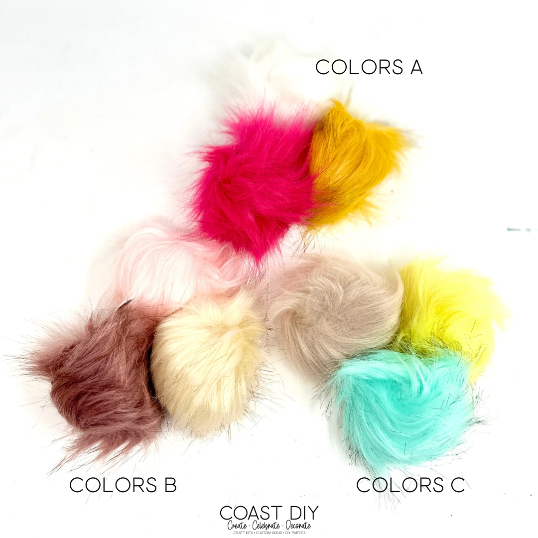 Wildflower Pom Bunny Trio