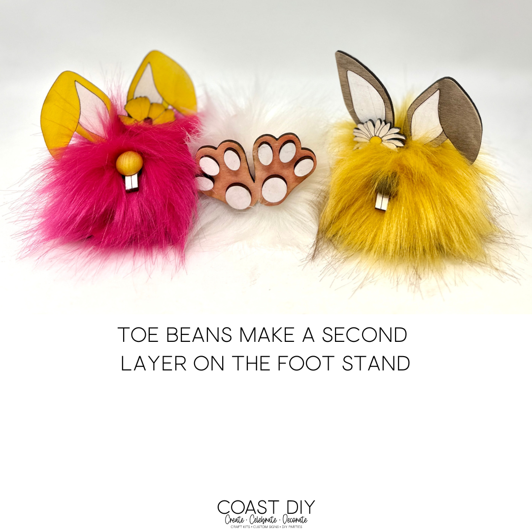 Wildflower Pom Bunny Trio