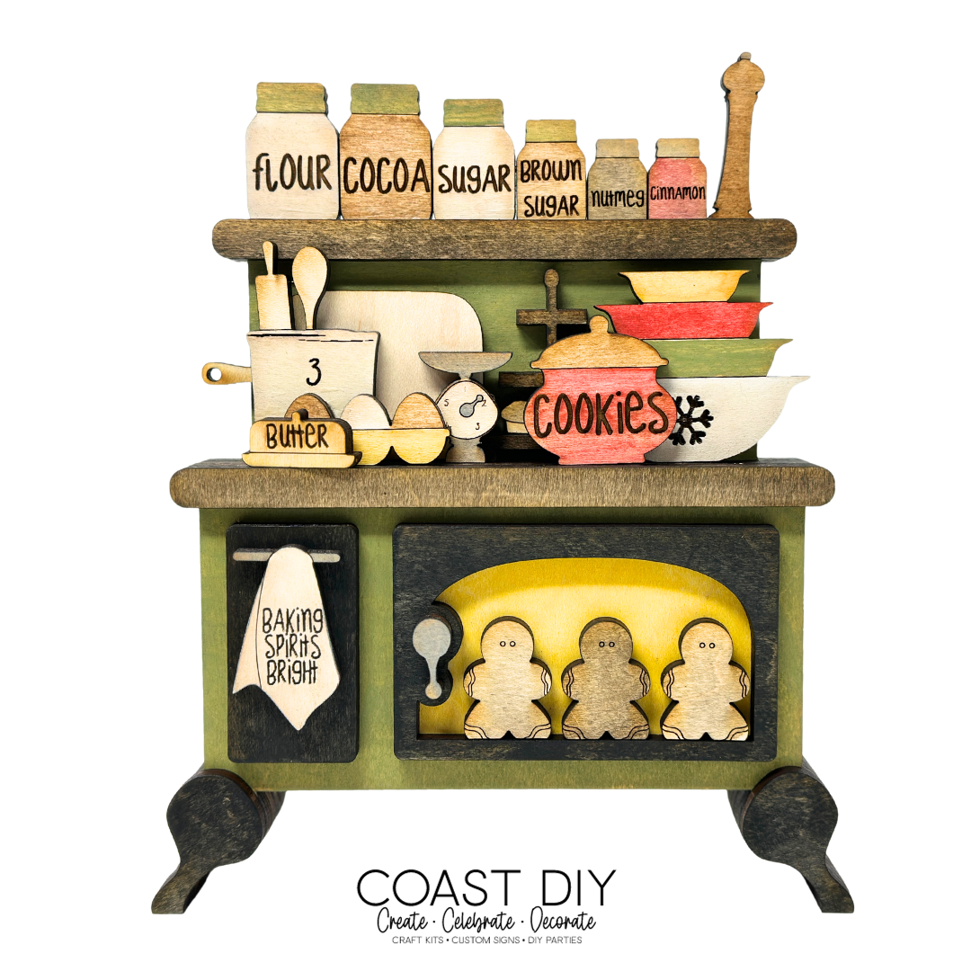 Baking Spirits Bright Vintage Stove