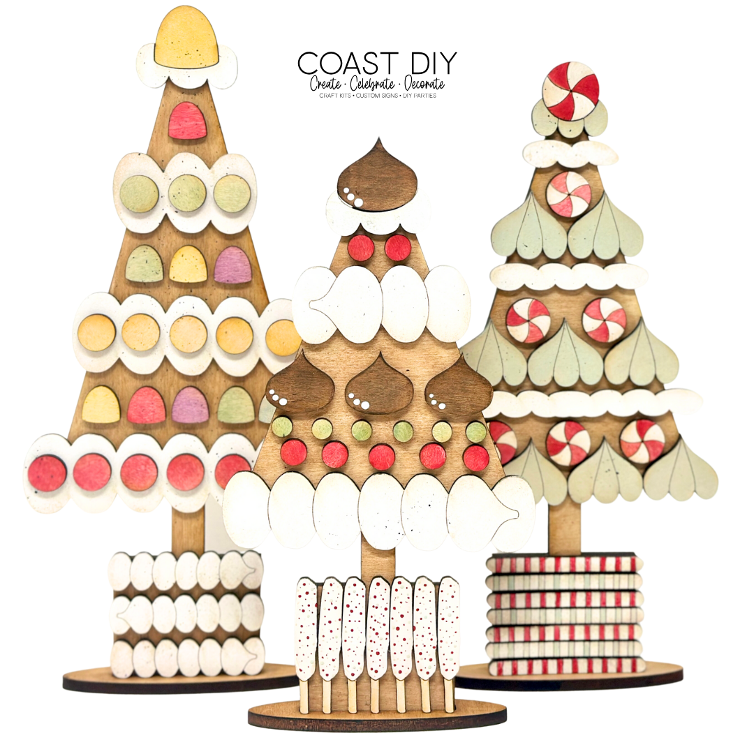 Gingerbread Tree Shelf Sitters