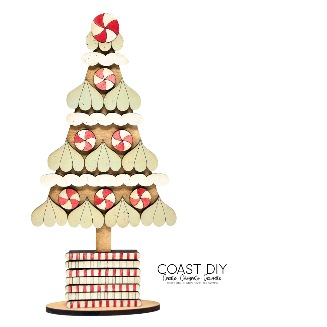 Gingerbread Tree Shelf Sitters
