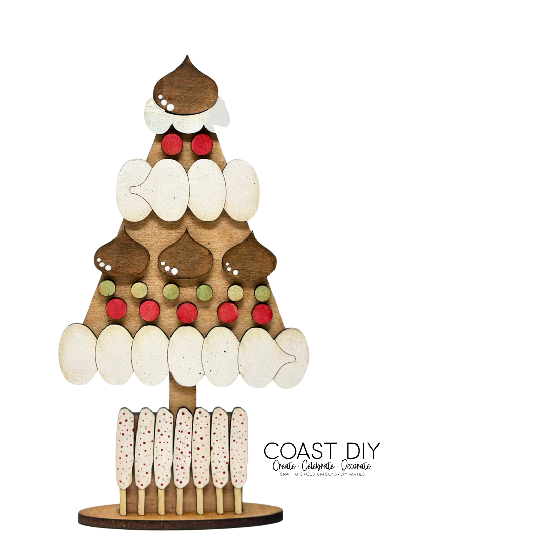 Gingerbread Tree Shelf Sitters