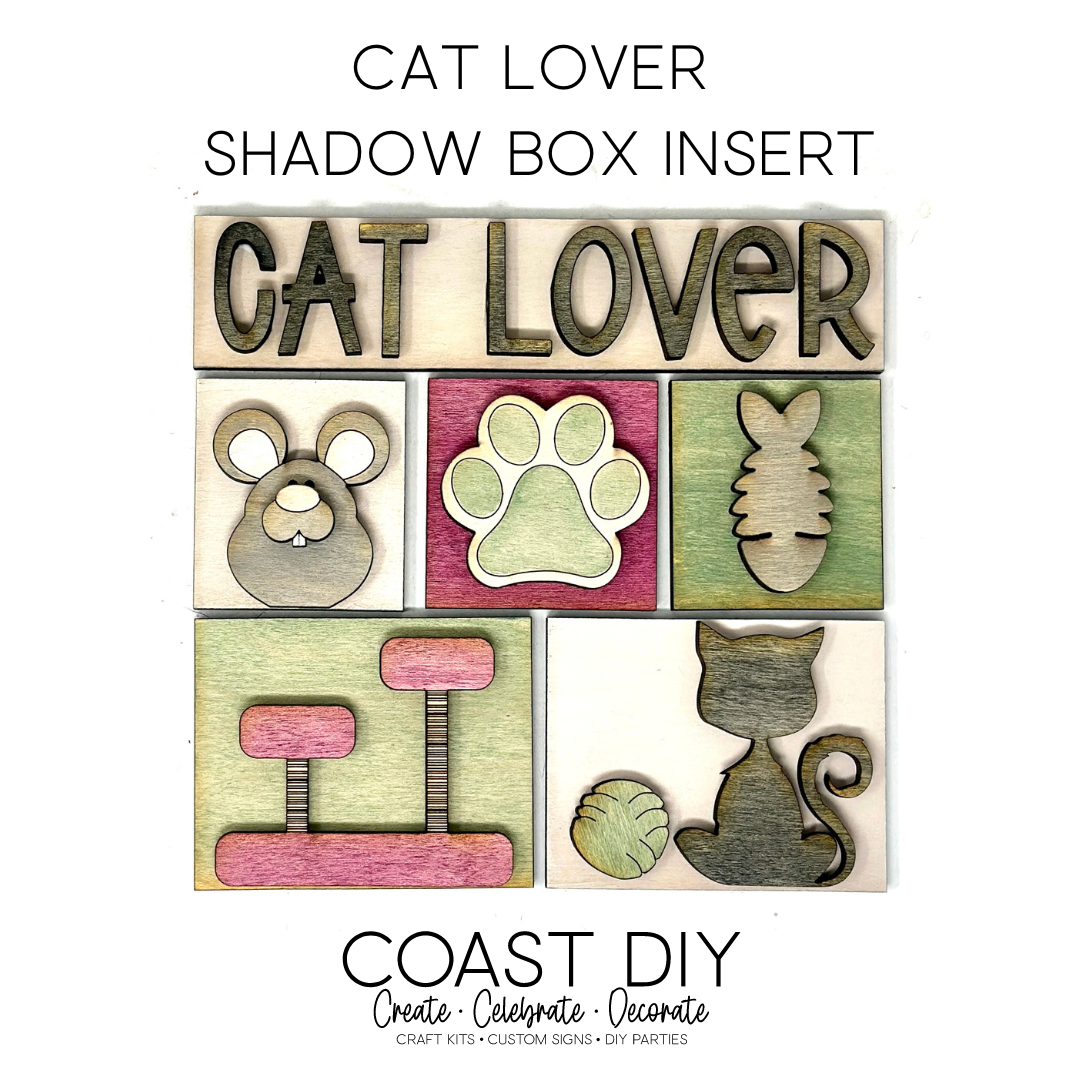 ShadowBox Insert: Cat Lover
