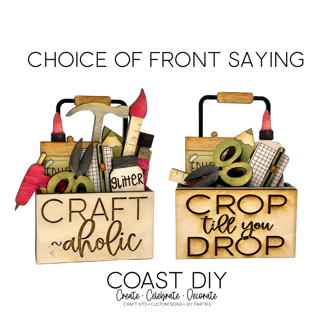 Crafty Gal & Craft Tote Shelf Sitter Craft Kit & Video Tutorial